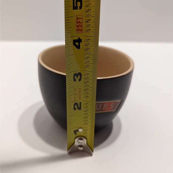 Baileys Irish Cream "Yours" and "Mine" Black Ceramic Liquor Mug Set Dessert Bowl - Picture 8 of 8